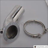 V-Band Adaptor Turbo Stainless Downpipe Elbow 90 Degree For Hy35 Hx He351 Silicone Hose