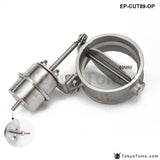 Vacuum Activated Exhaust Cutout / Dump 89Mm Open Style Pressure: About 1 Bar For Vw Golf 5