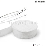 White Turbo Manifold Heat Exhaust Thermal Wrap Tape & Stainless Ties 2X25 A For Bmw 3 E30 M-Technic