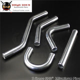 Z / S Shape Aluminum Intercooler Intake Pipe Piping Tube Hose 38Mm 1.5 Inch L=450Mm