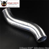 Z / S Shape Aluminum Intercooler Intake Pipe Piping Tube Hose 89mm 3.5" Inch L=450mm