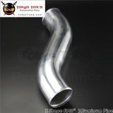 Z / S Shape Aluminum Intercooler Intake Pipe Piping Tube Hose 89Mm 3.5 Inch L=450Mm